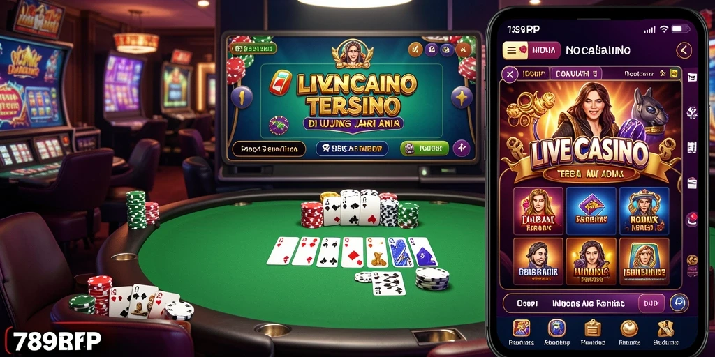 Tampilan utama gameplay Live Casino di 789RP dengan dealer profesional.