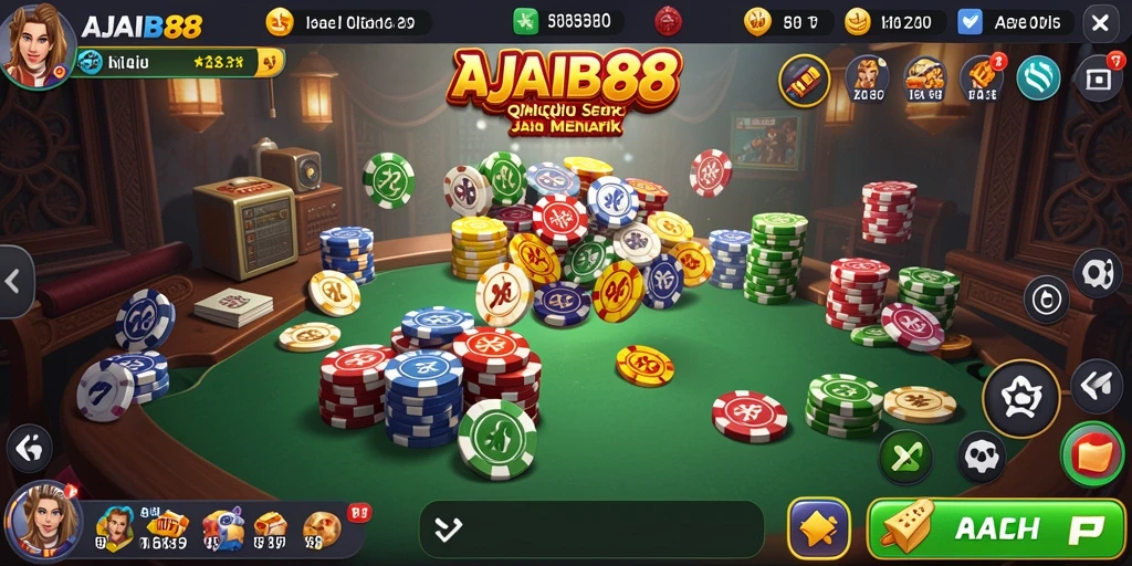 Tampilan gameplay QiuQiu yang seru dan menarik di AJAIB88.