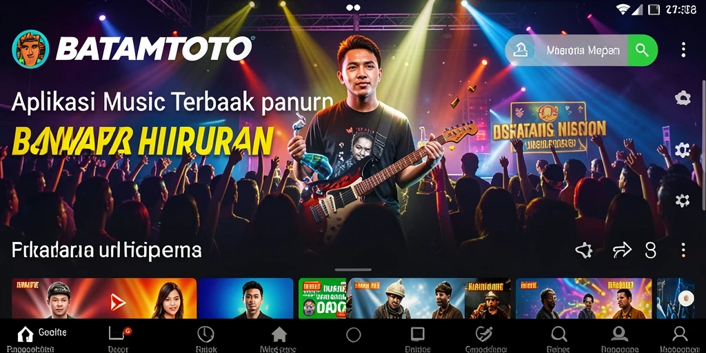 Screenshot gameplay BATAMTOTO menampilkan berbagai alat musik dan antarmuka yang menarik.