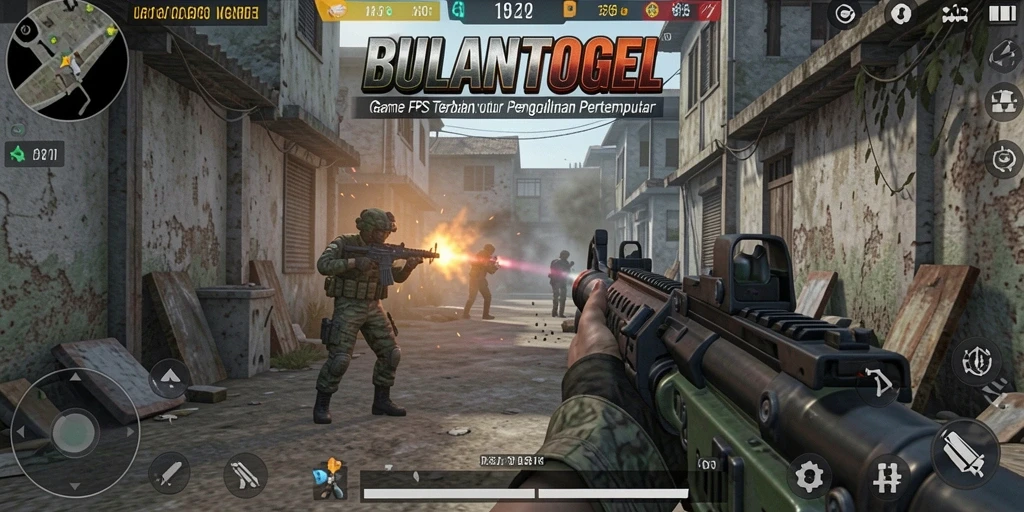 Tangkapan layar gameplay intens di BULANTOGEL dengan aksi FPS yang mendebarkan.
