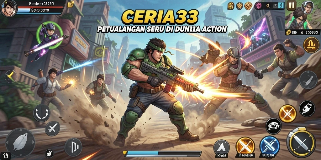 Tampilan menarik dari gameplay Action CERIA33 yang mendebarkan.