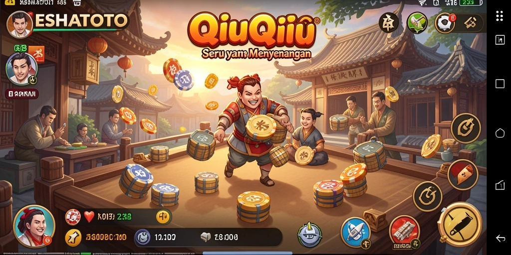 Tampilan gameplay QiuQiu yang menarik dan seru di ESHATOTO.