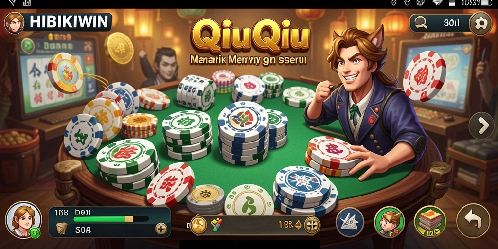 Gameplay seru dan menarik di HIBIKIWIN QiuQiu.