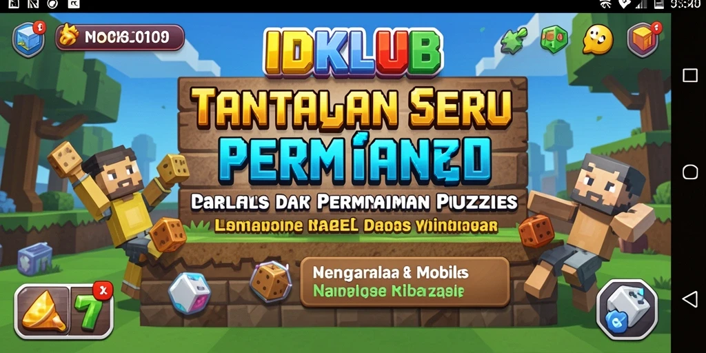 Tampilan gameplay IDKLUB yang menarik dan penuh tantangan Puzzle.