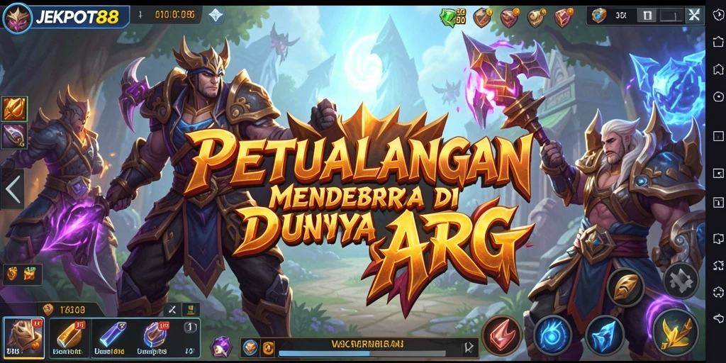 Tangkapan layar menampilkan aksi seru dalam <strong>JEKPOT88</strong> saat melawan monster.