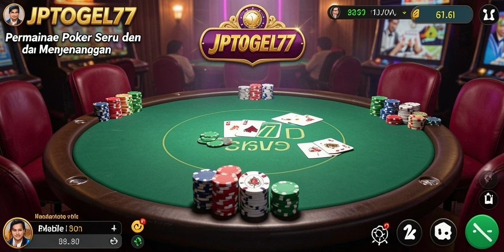 Tampilan gameplay Poker seru di JPTOGEL77