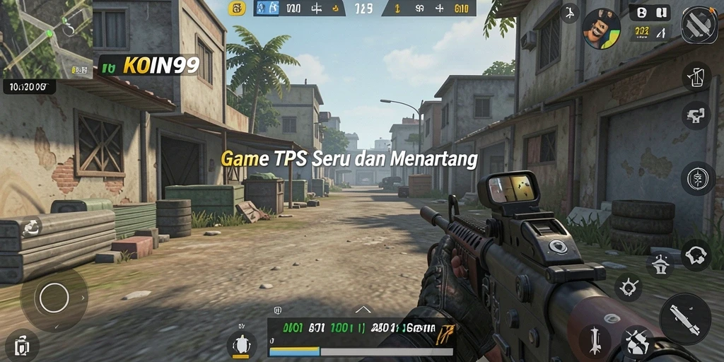 Tangkapan layar gameplay KOIN99 dengan aksi pertempuran yang seru.