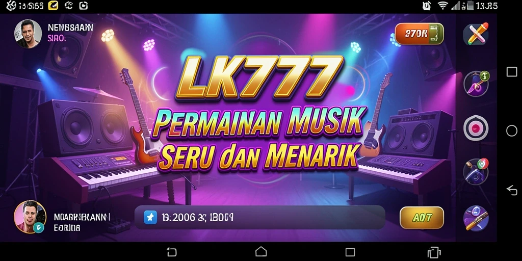 Tampilan gameplay seru dari LK777 dengan berbagai genre musik.
