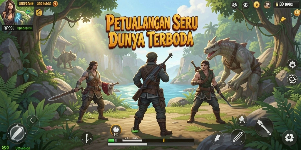Tampilan gameplay RP99 dengan eksplorasi dunia terbuka yang menawan.