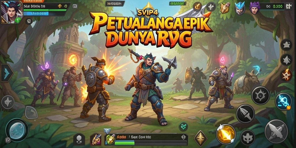 Tampilan gameplay SVIP4 yang menarik dan dinamis dari petualangan RPG.